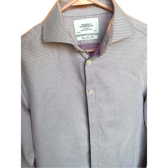 Charles Tyrwhitt Other - Charles Tyrwhitt London purple and white shirt 15 1/2 34 Xtra Slim Fit